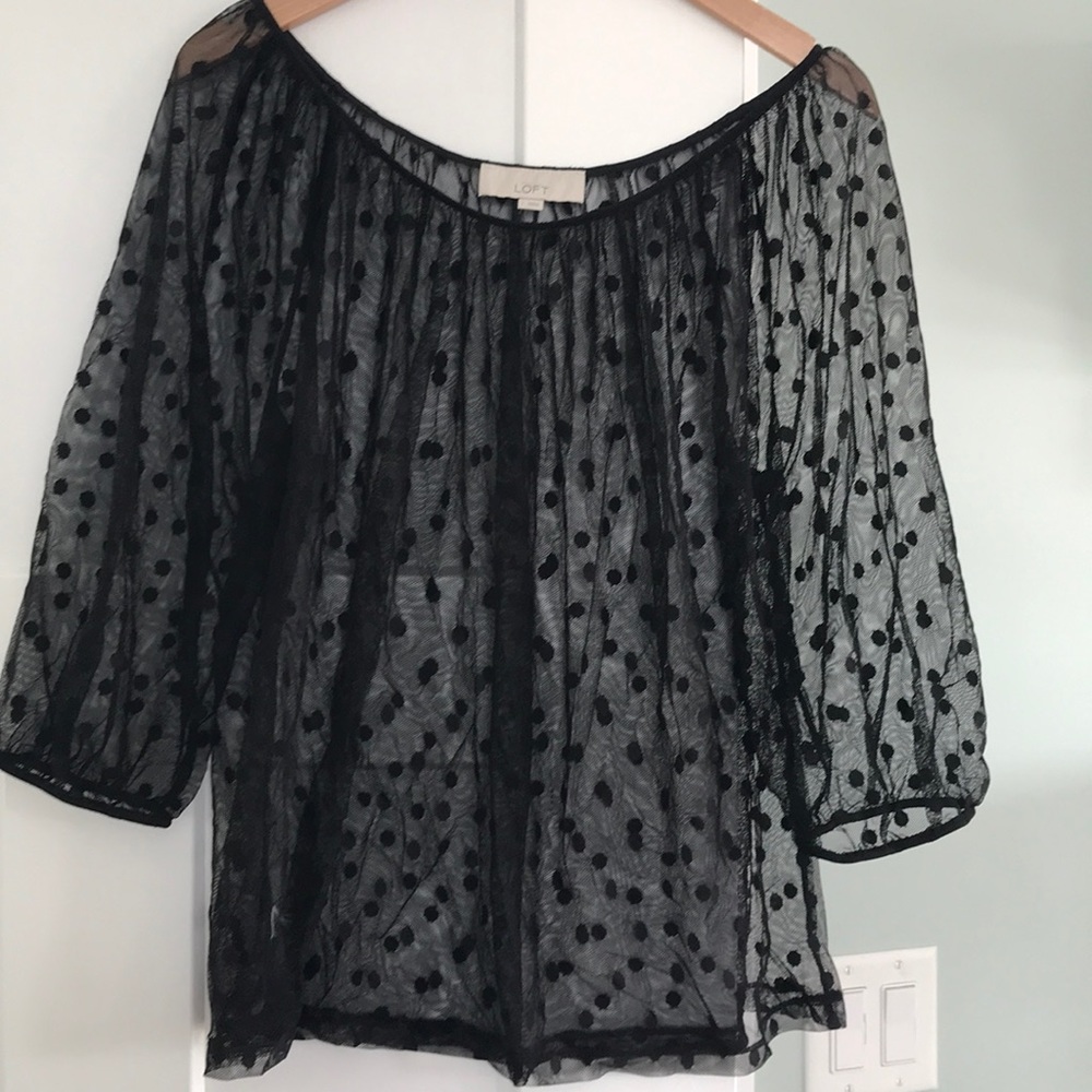 Loft sheer top